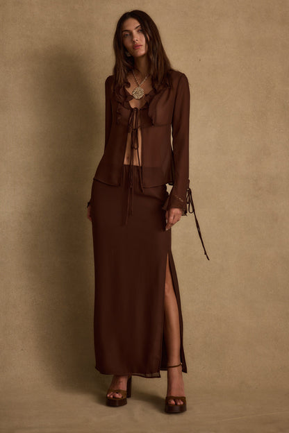 Layla Mocha Maxi Etek