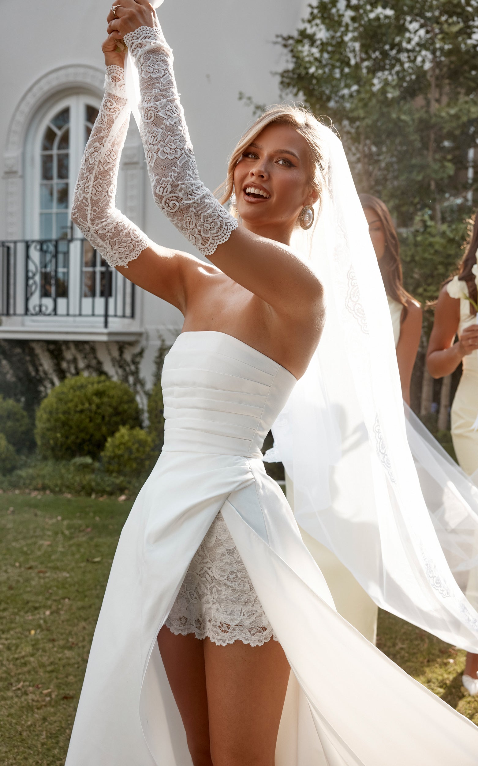 Bianca Maxi Elbise - Straplez Fit & Flare Elbise - Kırık Beyaz