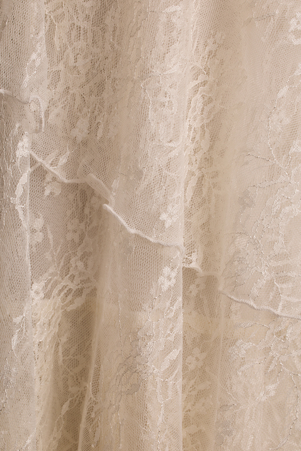 Mon Amour Krem Dantelli Maxi Elbise