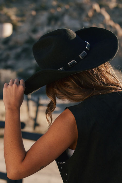 McGraw Siyah Oniks Kovboy Şapkası