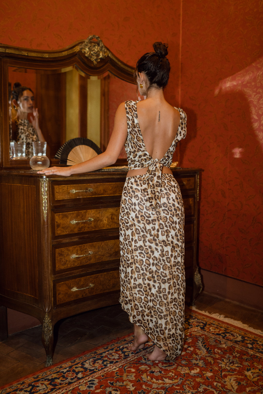 Mila Leopar Desenli Maxi Etek