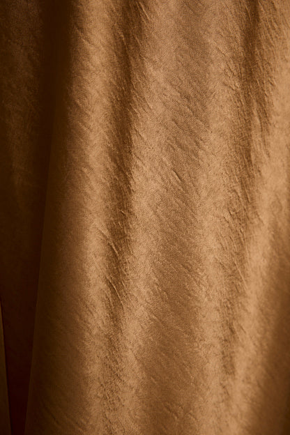 Natalia Bronz Straplez Maxi Elbise