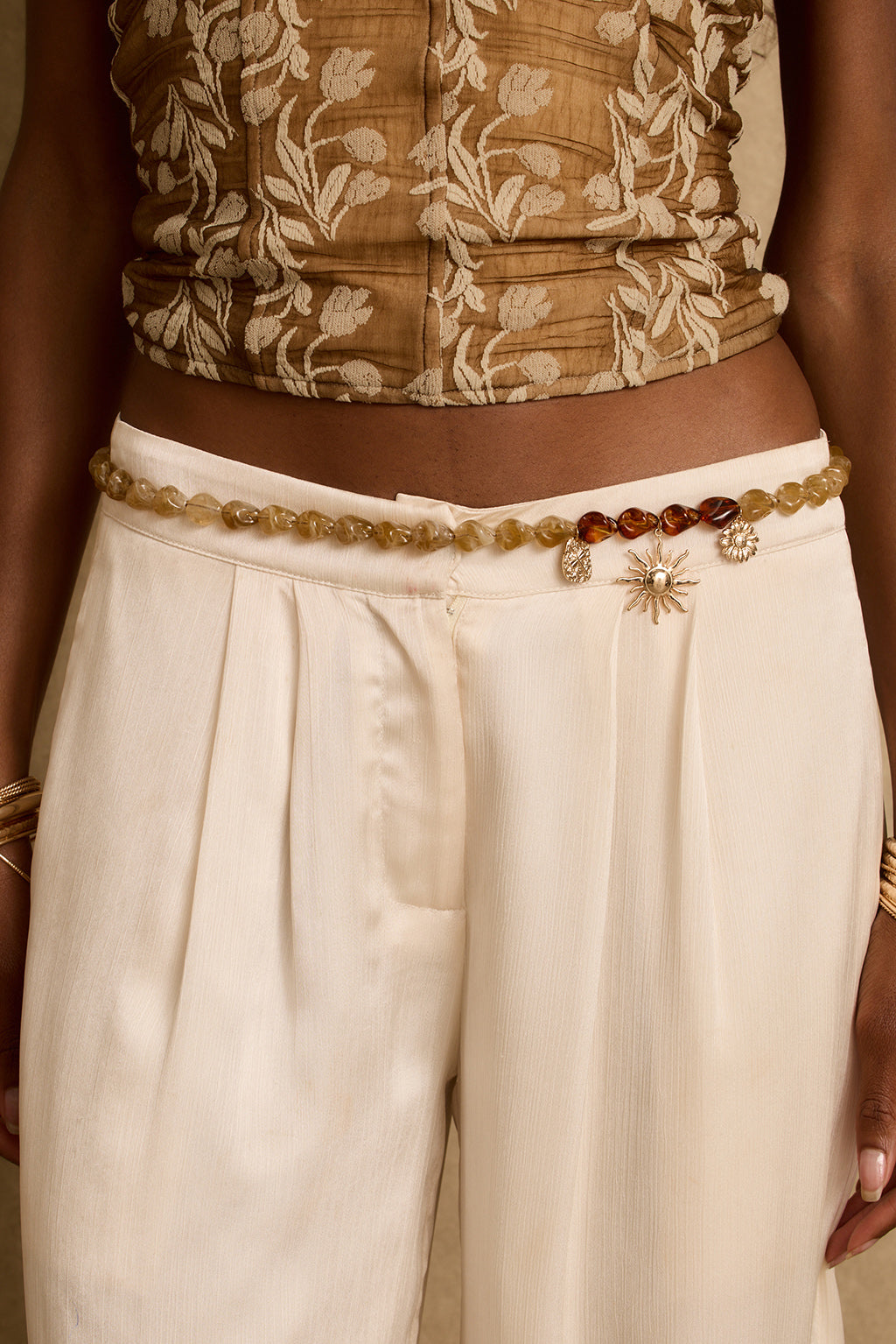 Novara Boncuklu Charm Zincir Kemer