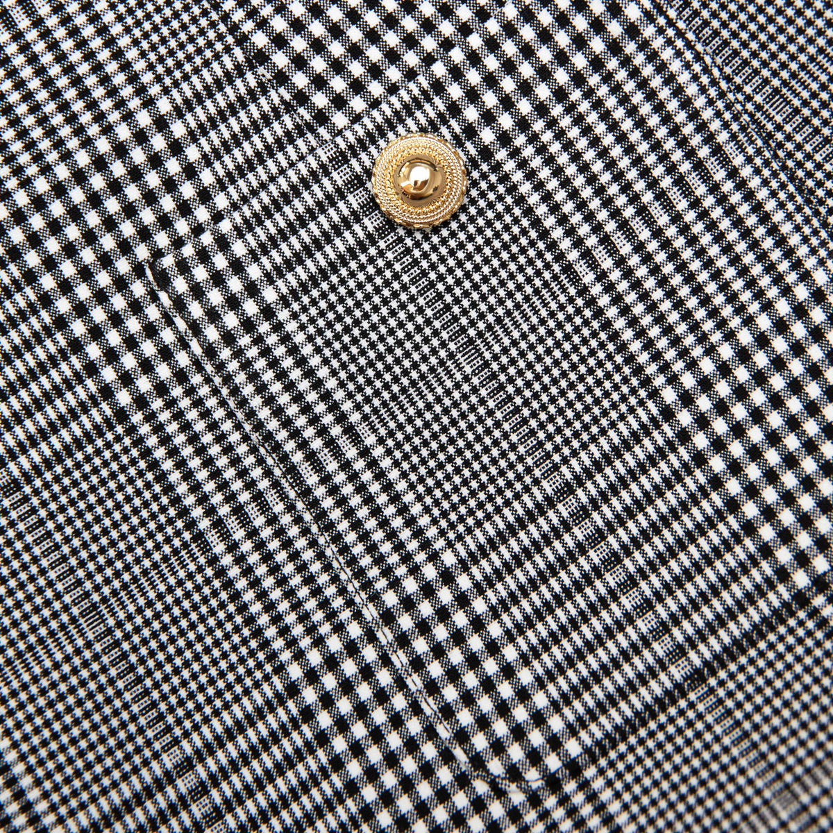 Galler Prensi Kareli Mini Elbise