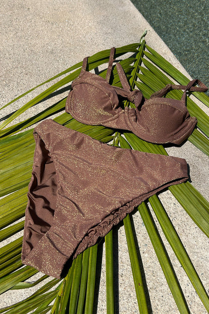 Playa Bronz Simli Bikini Altı