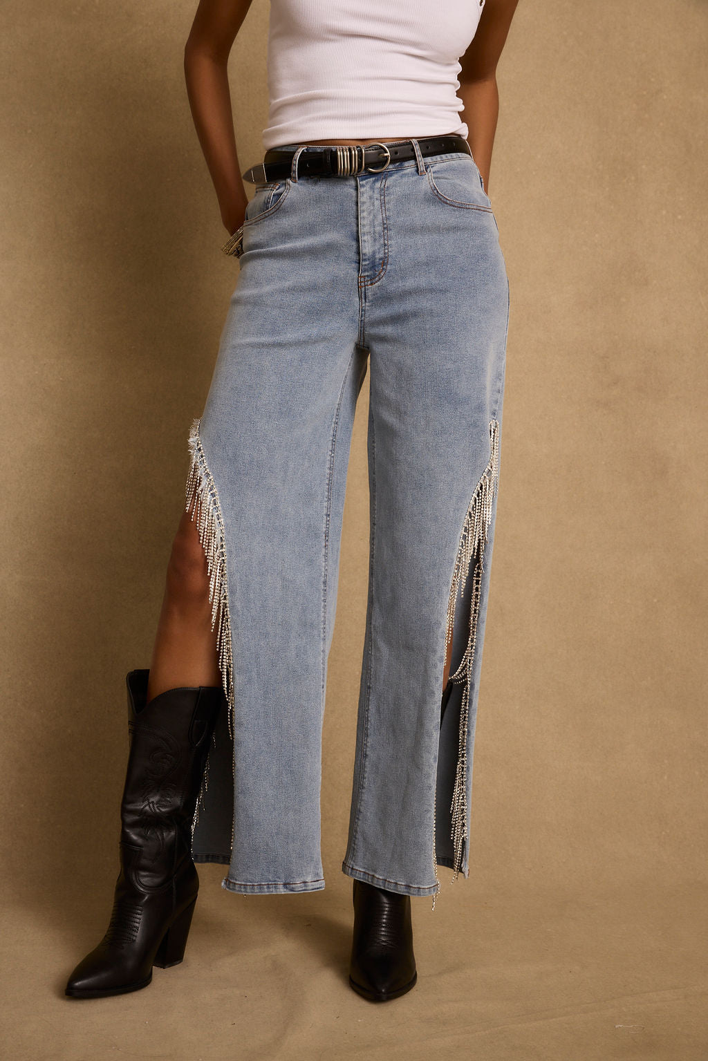 Renegade Taşlı Süslemeli Kot Pantolon