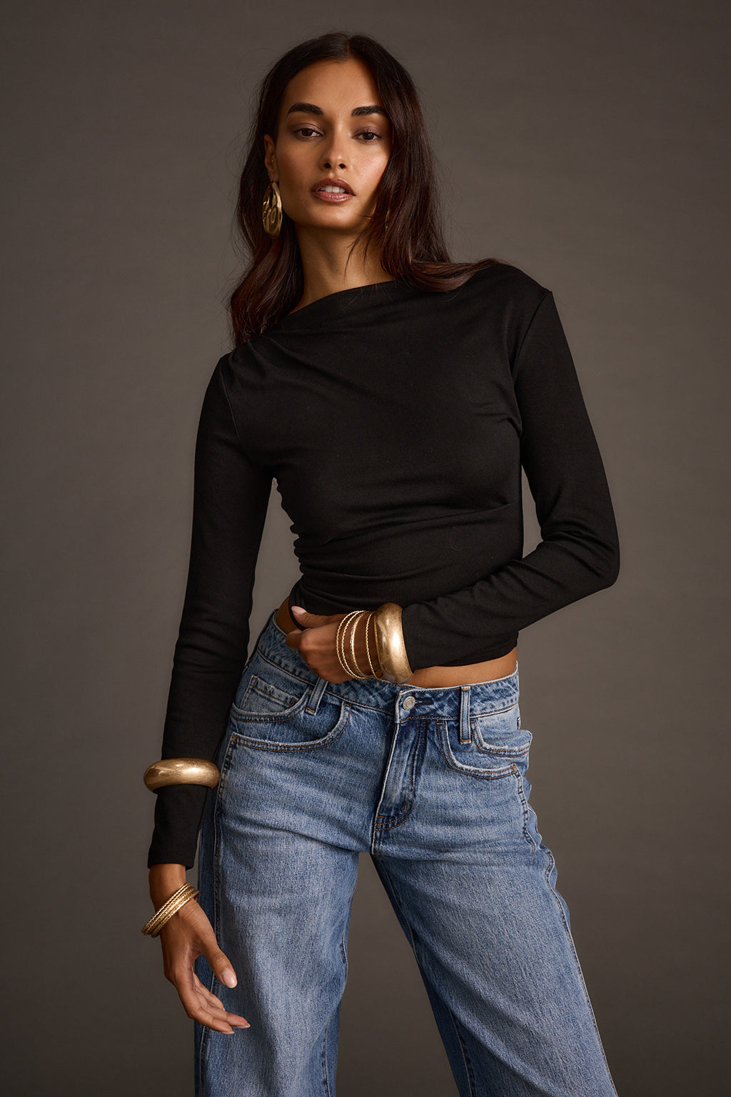Romy Siyah Üst