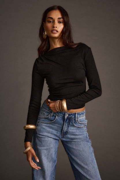 Romy Siyah Üst