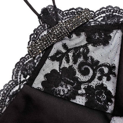 Siyah Tafta Halter Yaka Mini Elbise