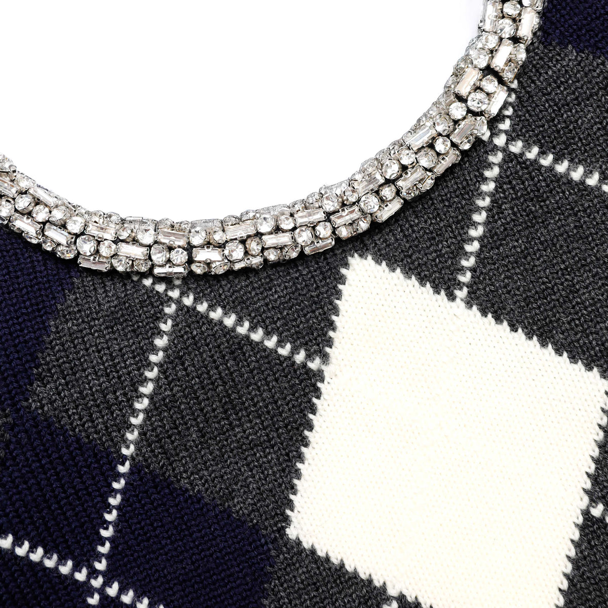 Gri Argyle Kristal Kesim Kazak