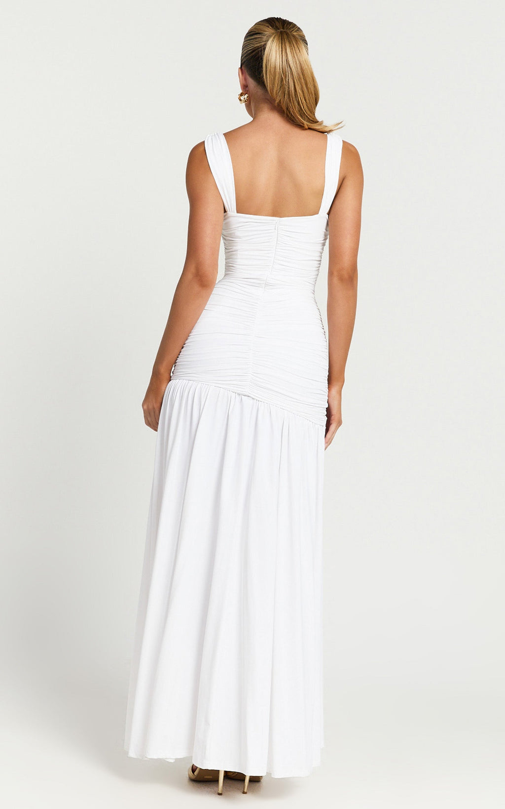 Runaway The Label - Beyaz Carly Maxi Elbise