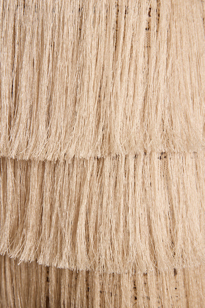Sunwoven Doğal Püsküllü Mini Etek