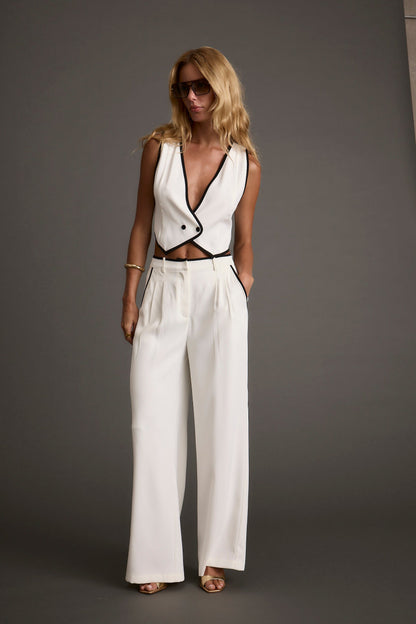 Skylar Beyaz Yelek