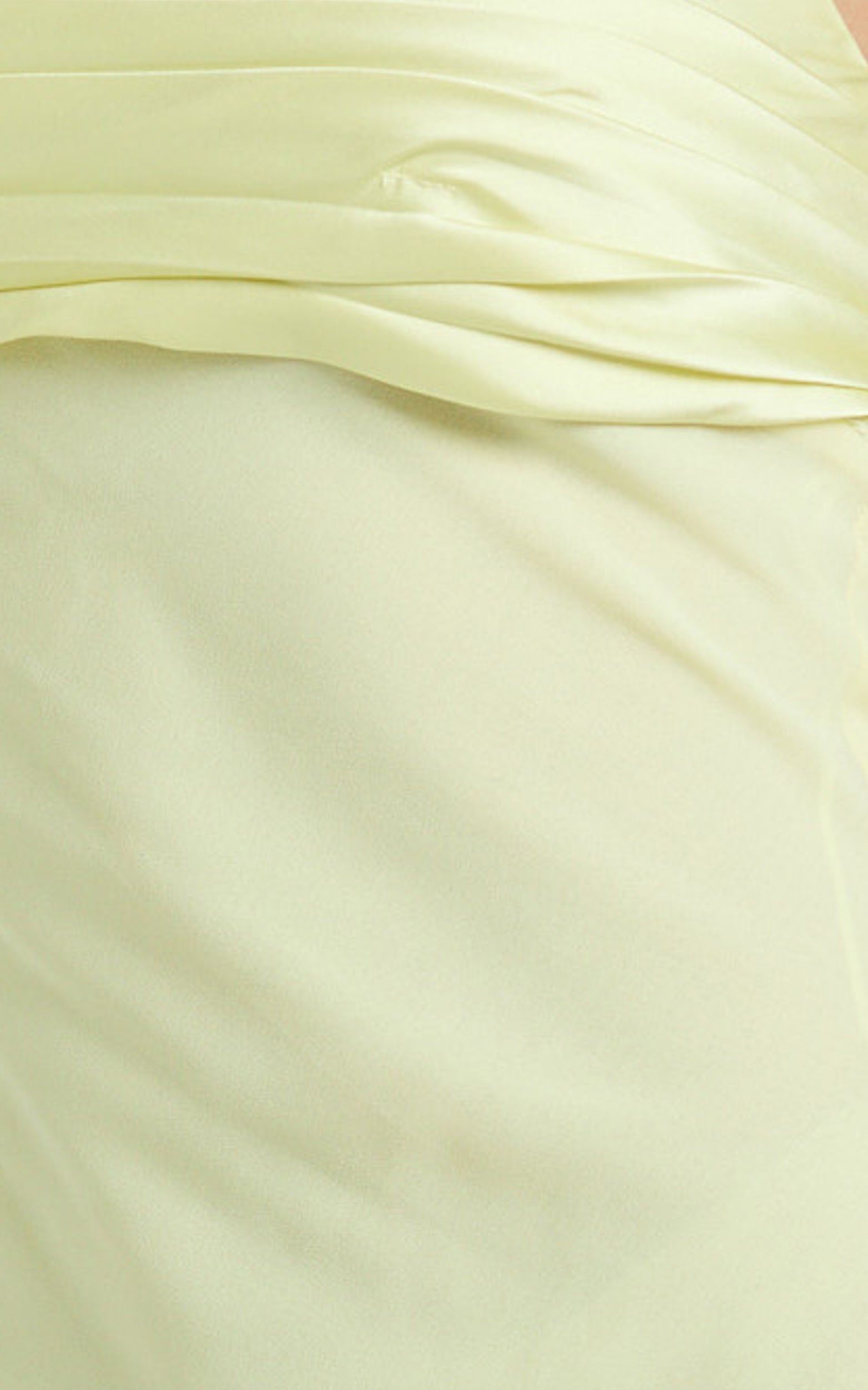 Sonya Maxi Elbise - Limon Sarısı Degaje Yaka Asimetrik Fit & Flare Elbise
