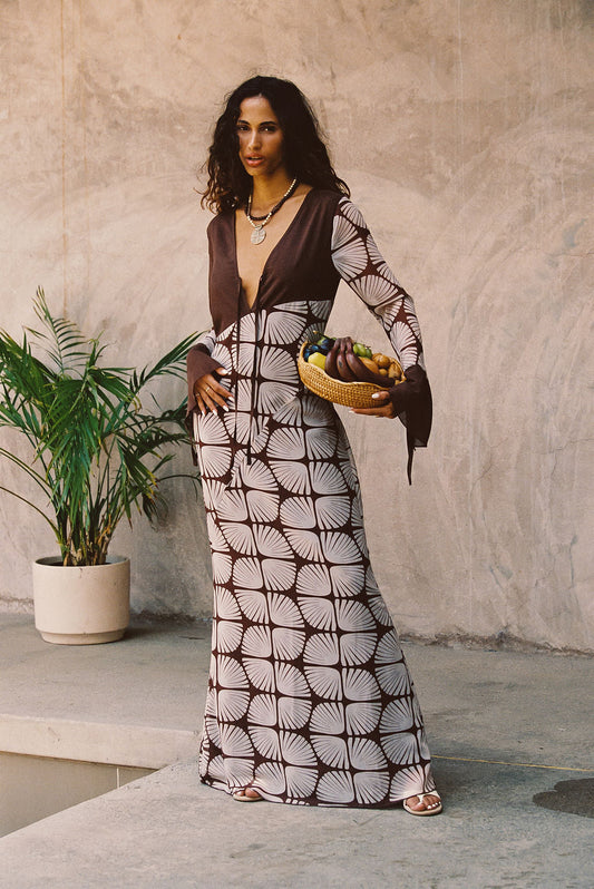 Thea Desenli Maxi Elbise