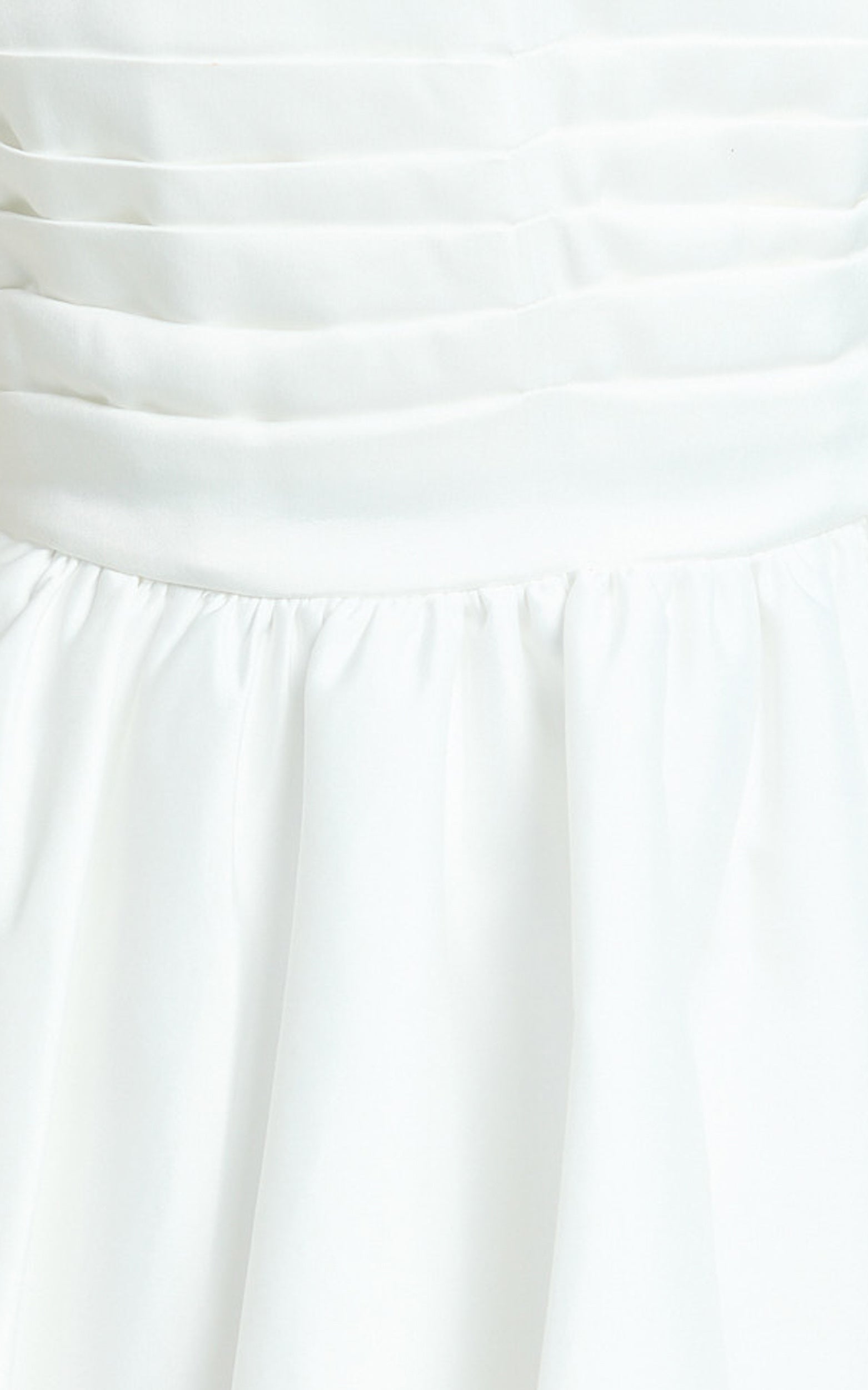 Bianca Mini Elbise - Straplez Fit & Flare Elbise - Kırık Beyaz